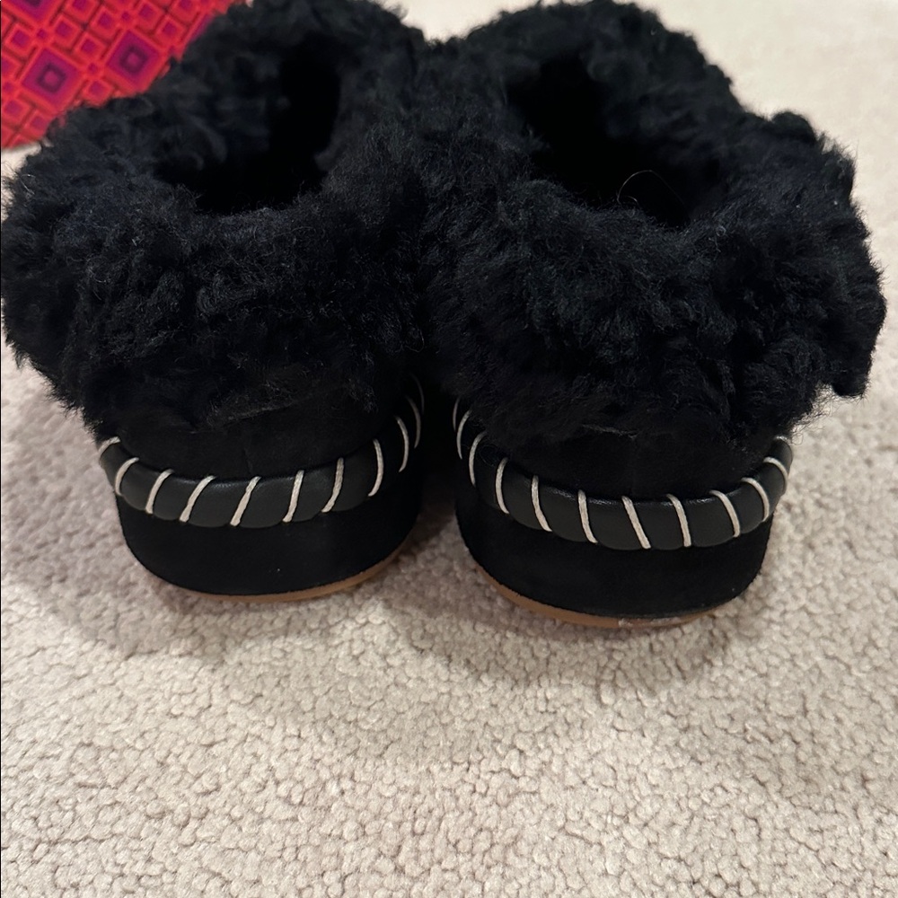 Tory Burch Women's Shearling Slippers - Picture 7 of 11
